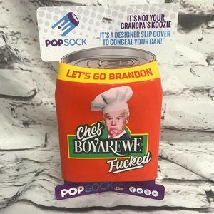 Chef Boy Are We Fucked Beersy Silicone Sleeve Hide-a-Beer Can Cooler Koozie 12oz